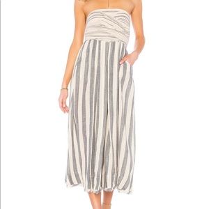 Free people strapless striped dress